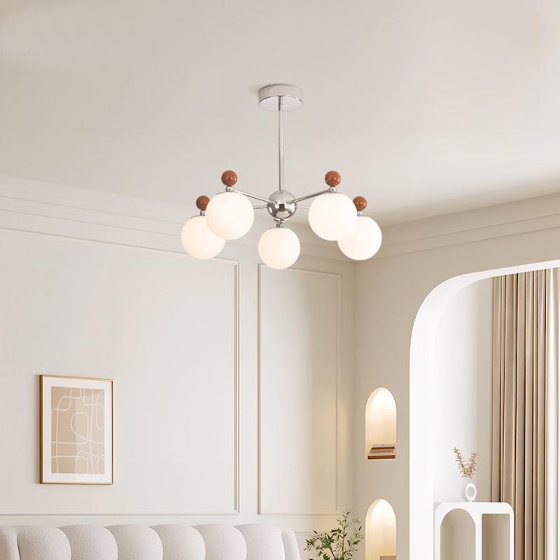 双子法式奶油风客厅吊灯现代简约中式复古吊灯灯具卧室灯