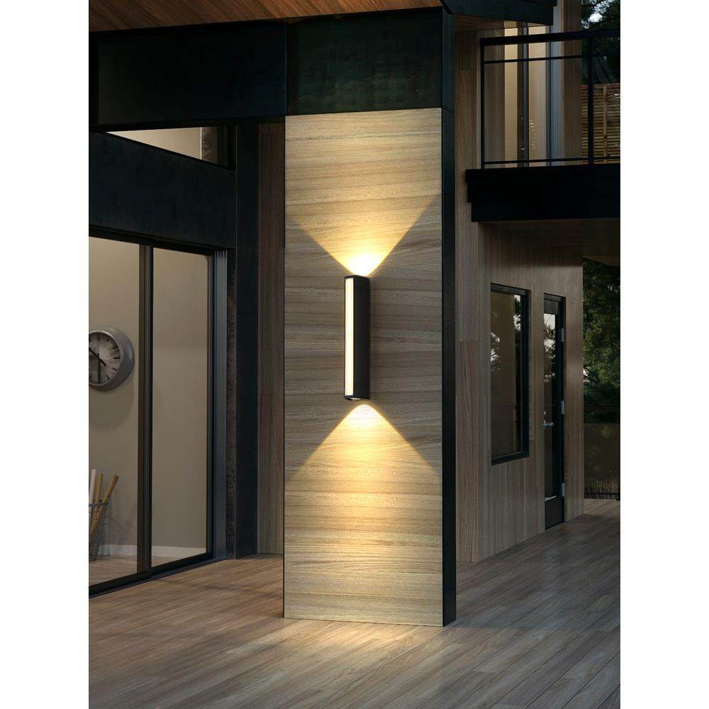 2Fled户外壁灯防水别墅庭院灯室外阳台灯长条灯客厅门厅竖立洗墙