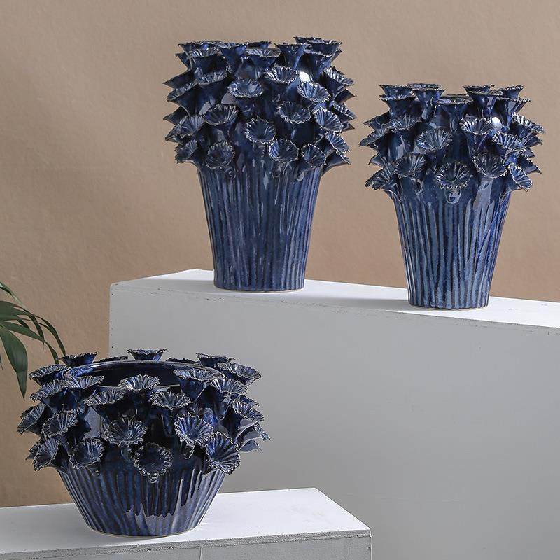 爆款陶瓷花瓶花盆重工艺贴花安装花釉欧美风格软装家居摆饰工艺品,鲜花速递/花卉仿真/绿植园艺,割草机/草坪机,淘宝优惠券,粉丝福利购,淘宝优惠卷