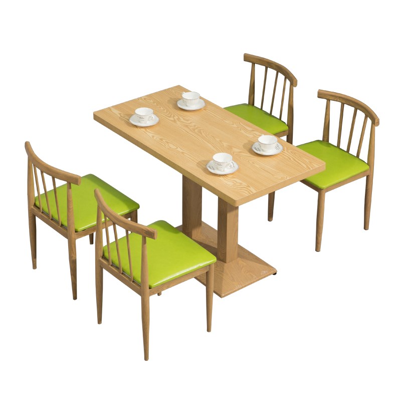 奶茶店快餐桌椅组合面馆饭店小吃店肯德基汉堡西餐厅咖啡厅餐桌椅