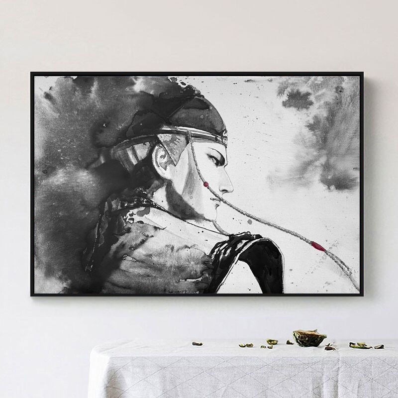 画江湖之不良人数字油画diy填色油彩画丙烯颜料涂鸦解压房间挂画