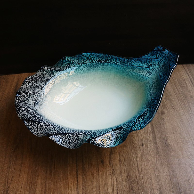 高端大气刺身盘海鲜姿造冰盘东星斑三文鱼火锅餐具自助餐果盘菜盘