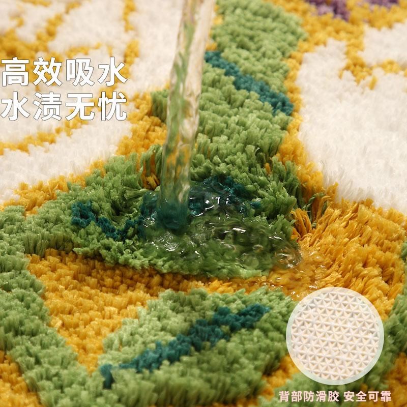 卧室门垫2025新款轻奢高级感浴室防滑地垫吸水卫生间脚垫家用地毯