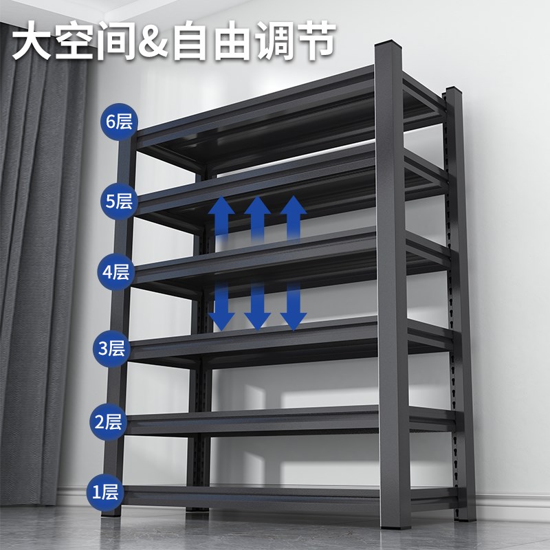 仓储货架置物架多层厨房仓库超强承重储物架家用金属货物架铁架子