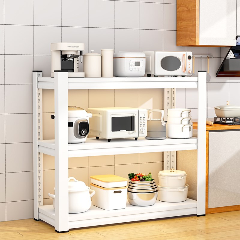 厨房置物架落地式k多层多功能家用微波炉烤箱锅架收纳架货架橱柜