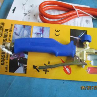 华工五金出口50喷火口自动点火双开关1.5米橙红色Pvc橡胶管