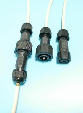 黑色护套单芯高压线40KVDC22AWG耐高压线单芯耐高压防水接头线