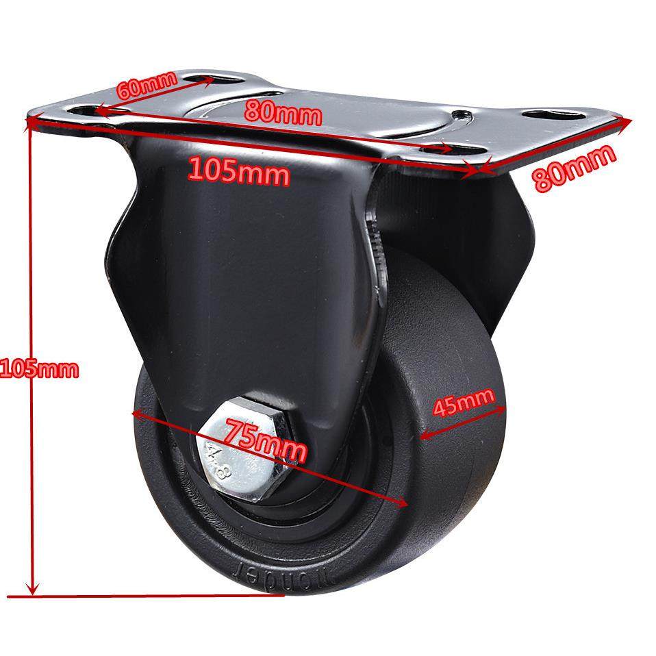 低重心脚轮2寸2.5寸3寸巨无霸万向轮设备轮牛仔轮机箱机柜脚轮