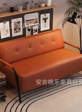 沙发小户型复古单人沙发椅简易服装店公寓客厅卧室双人出租房沙发