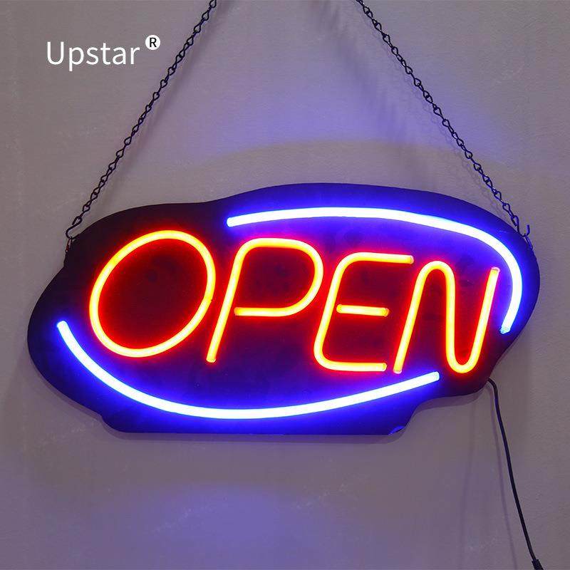 椭圆open柔性灯带悬挂式装饰发光牌广告牌灯箱60*30/50*25cm