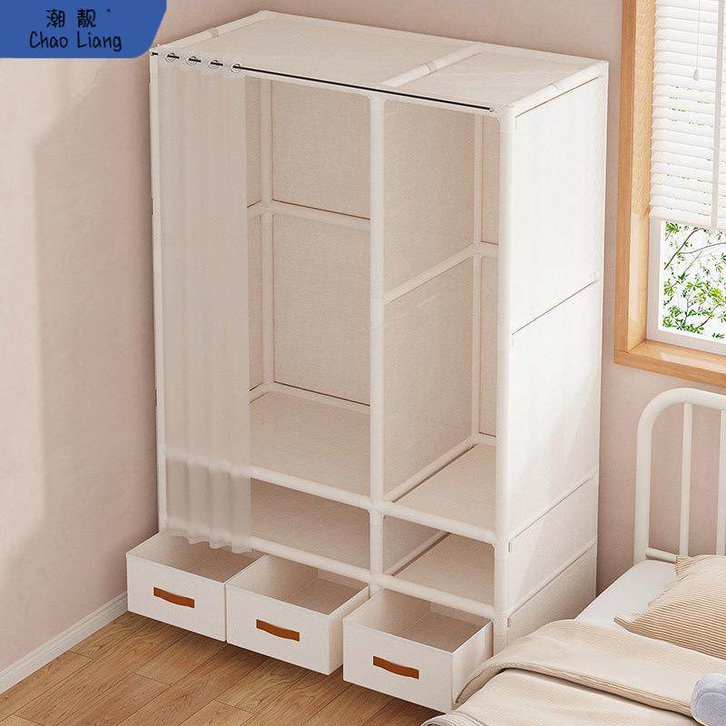 简易衣柜家用卧室结实耐用布衣柜出租房挂衣储物多功能衣橱收纳柜,电子/电工,接线端子,淘宝优惠券,粉丝福利购,淘宝优惠卷