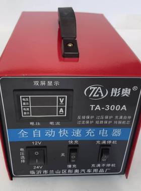 TA-300A彤奥充满自停充电机12V24V可转换汽车叉车120ah电瓶充电机