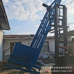 矿用工地斜陡坡自动翻斗运料机轨道砂浆提升机农用爬山虎上料机