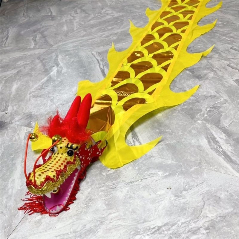 彩带龙2米小学生彩带龙舞龙龙头龙尾龙形彩带儿童舞龙广场健身龙
