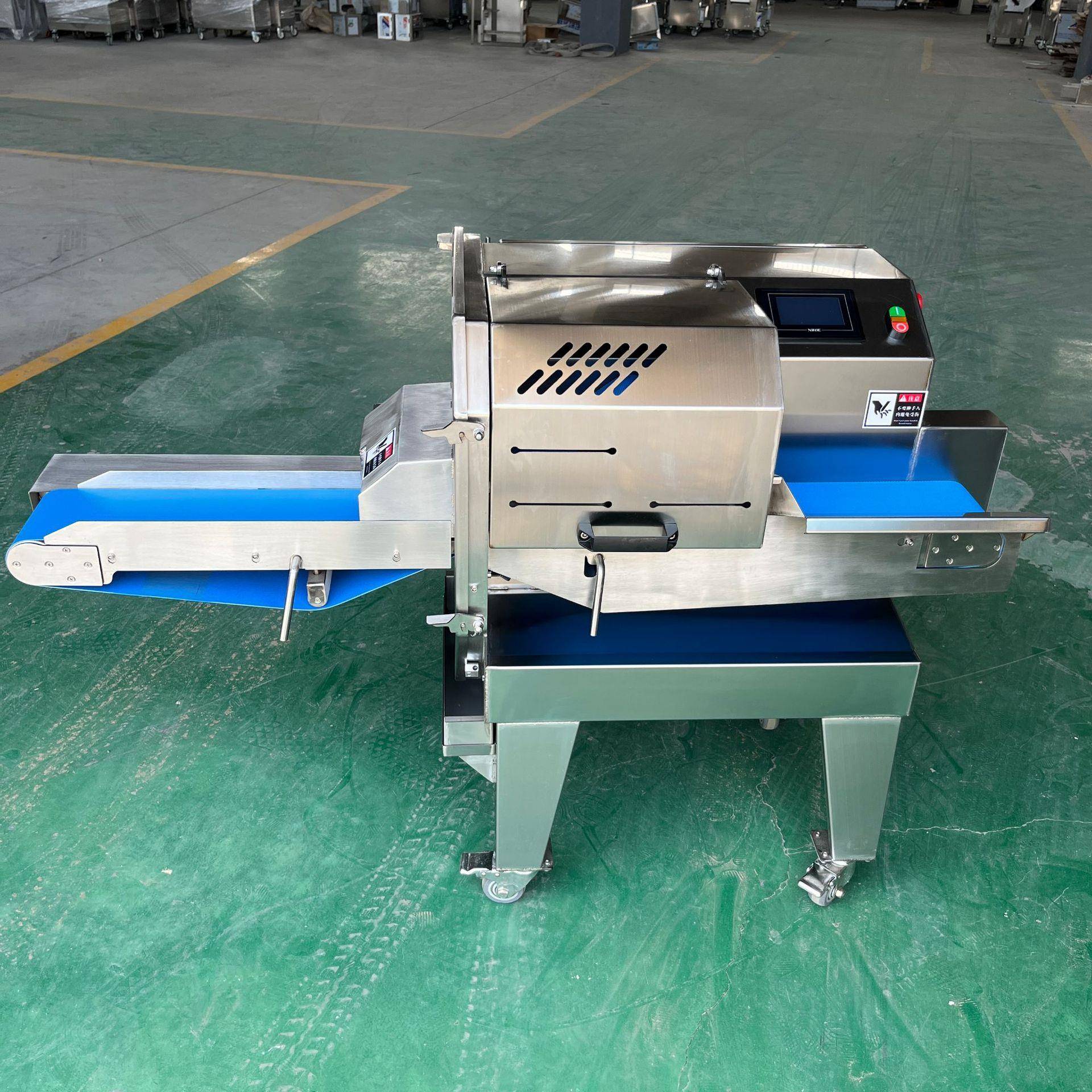 全自动熟肉切片机数控熟五花肉酱牛肉分段机商用火腿肠分片机