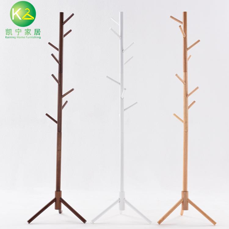 实木衣架落地衣帽架创意家具衣服架子木质简约挂衣架卧室晾衣架