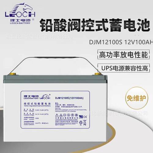 LEOCH理士蓄电池12V100AH电力供应工业储能DJM12100S发电站及电厂