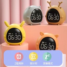 闹钟简单实用多功能时钟可爱创意学生闹钟床头夜光儿童女生礼物闹