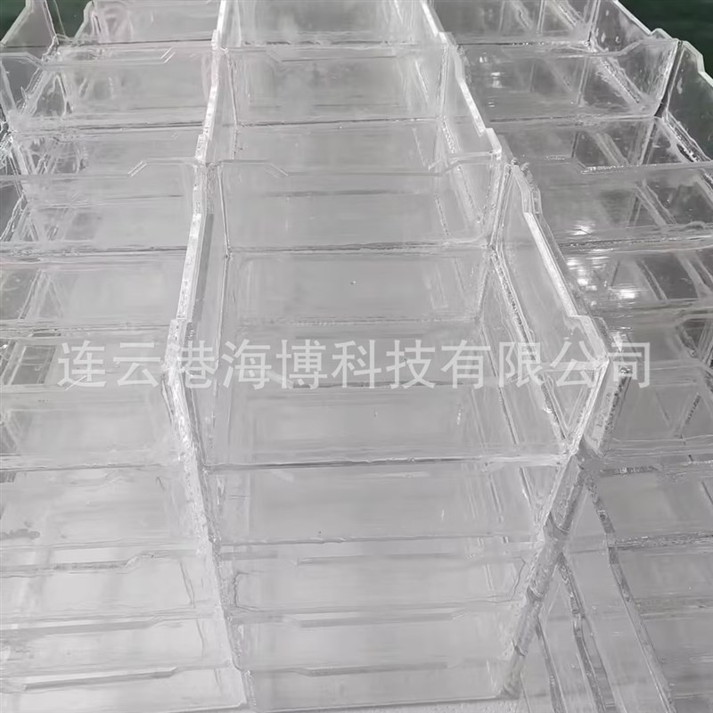 现货330*330*120透明熔融石英匣钵 耐高温石英舟 石英方盒  坩埚