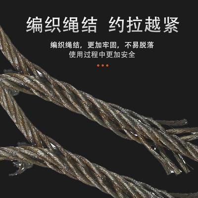 手工插编钢丝绳加粗加大吊起重双扣牵引拖车麻芯油丝绳塔吊车绳套