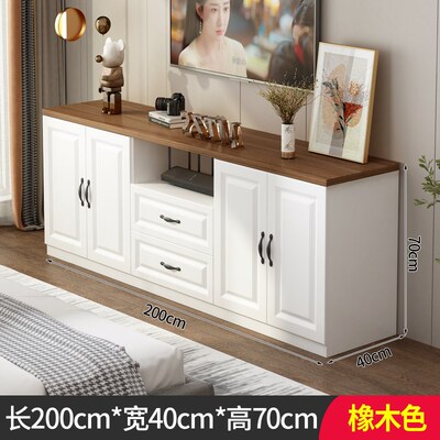 电视柜简约现代客厅家用欧式农村小户型卧室落地高款电视机新北黄