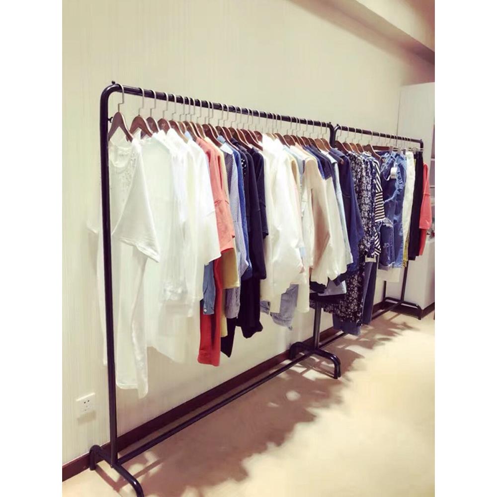 落地家用单杆式挂衣架卧室晾衣架室内简易衣架简约晒衣服收纳狄瑄