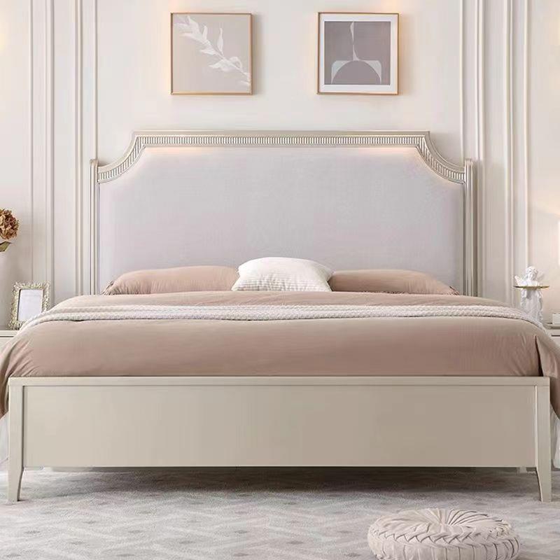 美式轻奢实木床软包床现代简约巴黎仲夏系列主卧1.8米双人床婚床