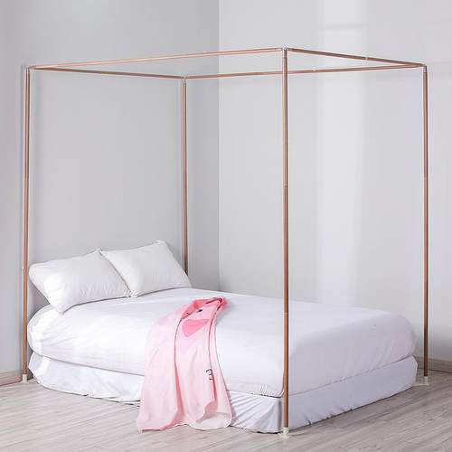 ALI6定制单独的宫廷蚊帐支架子加厚粗1.2四柱单卖1.5米1.8m实木