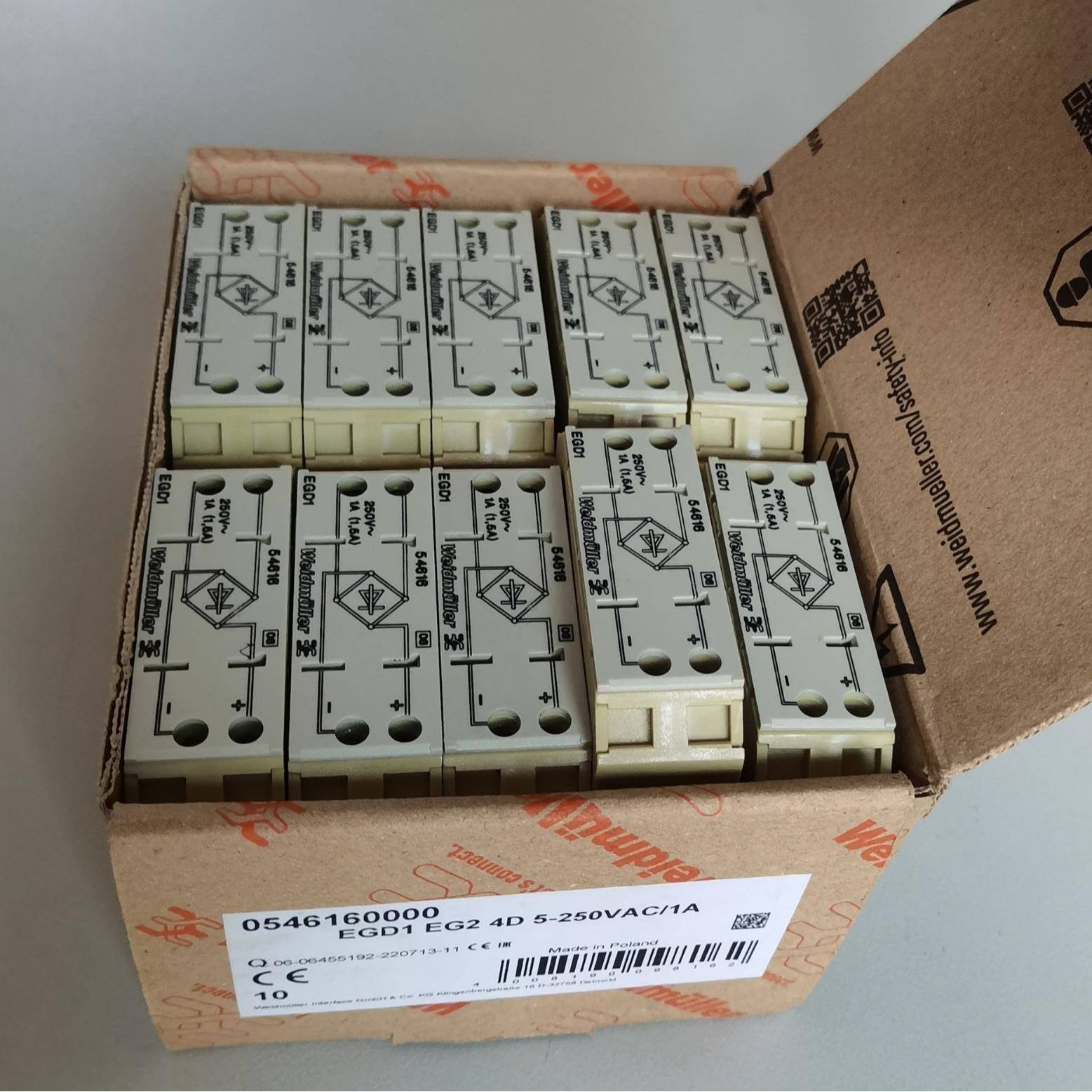 魏德米勒EGD1EG24D5-250VAC/1A整流器回路0546160000