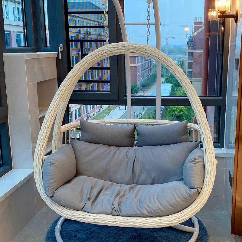 吊篮椅子室内秋千网红吊床双人家用阳台摇篮椅卧室少女吊椅