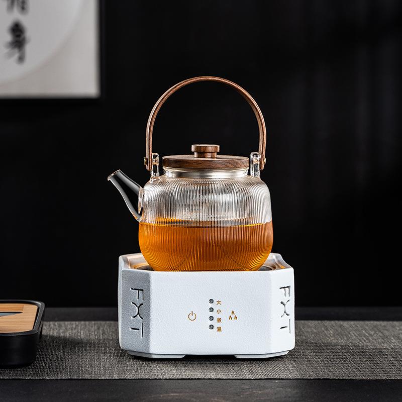 陶瓷煮茶电陶炉煮茶器家用提梁壶电磁炉蒸煮茶烧水壶光波炉保温炉