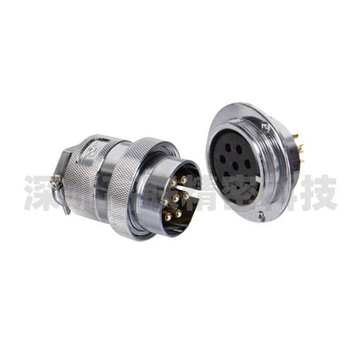 50m连接器GX50航空插头座NCS-5015-R接头10针25芯2/3/4孔替代七星