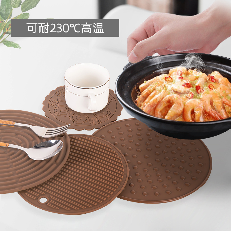 硅胶隔热垫厨房大号石锅垫菜盘子垫耐高温砂锅垫防烫餐桌垫煲仔垫
