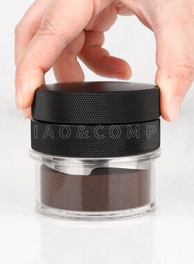 粉测试碗程twatch布过观察展示器工具粉58mm 咖啡粉锤透明ge /压