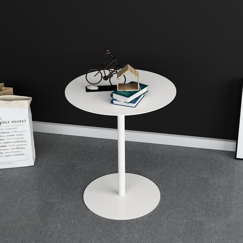 现代简约铁艺圆形小茶几民宿公寓客厅沙发边几角几极简卧室床头柜