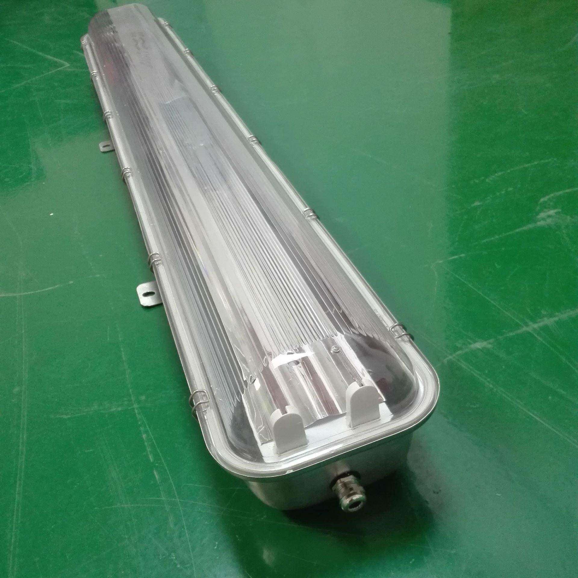 地铁隧道专用防尘灯600MM9W不锈钢三防灯LED双管金属外壳灯具防爆