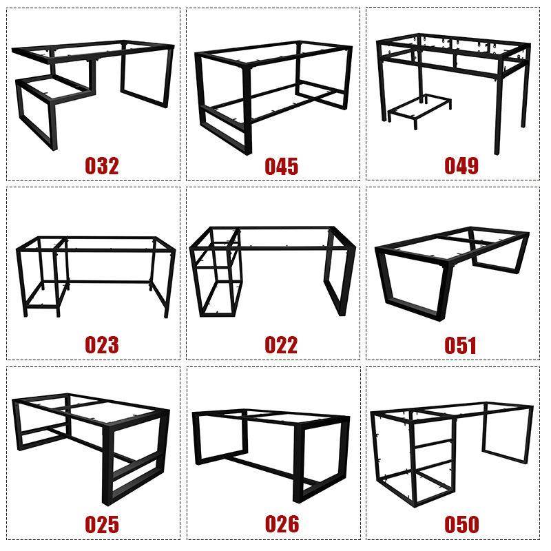 铁艺桌脚支架书桌办公桌腿置物架岩板餐桌脚架板桌子腿展示架