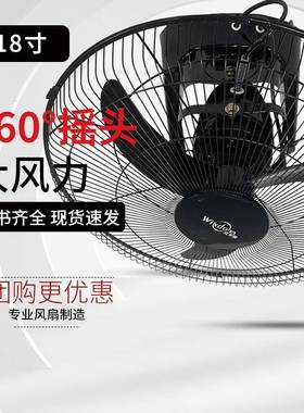 黑色吸顶扇楼顶扇学校宿舍工程吸顶风扇FD40摇头家用吊顶风扇