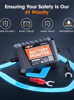 ANCELBM300PRO6V12V24V汽车电池分析仪充电启动系统测试工具
