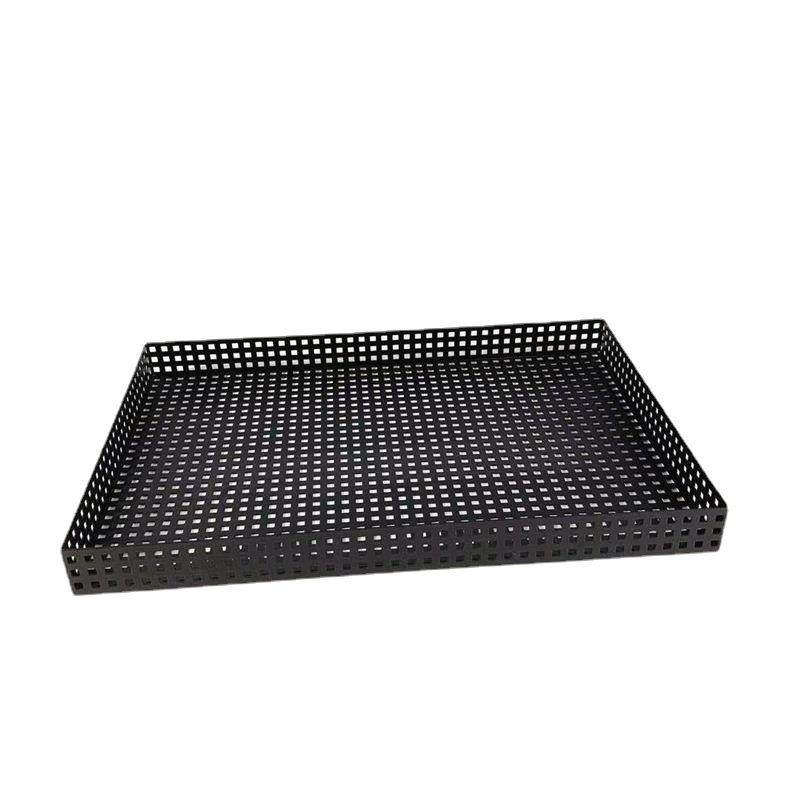 现代简约镂空托盘长方形黑色金属客厅茶几茶盘装饰摆件软装饰品,电子/电工,接线端子,淘宝优惠券,粉丝福利购,淘宝优惠卷