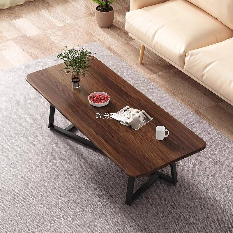 现代轻奢南美胡桃木茶桌简约客厅家用小户型茶几桌茶简易小桌方形