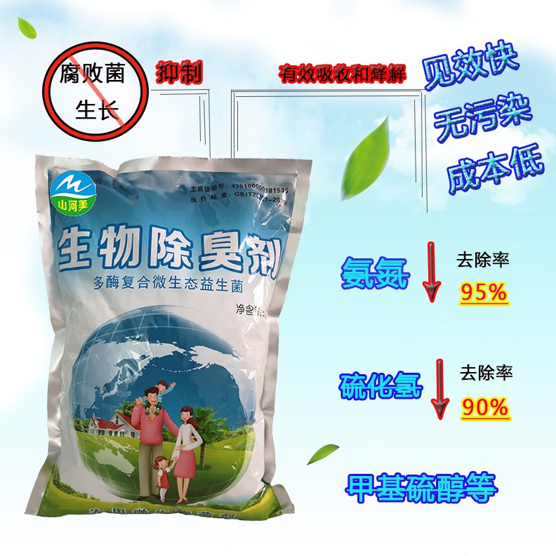 除臭剂污水味下水道除臭生物工业除臭站垃圾养殖场去水废体水景观