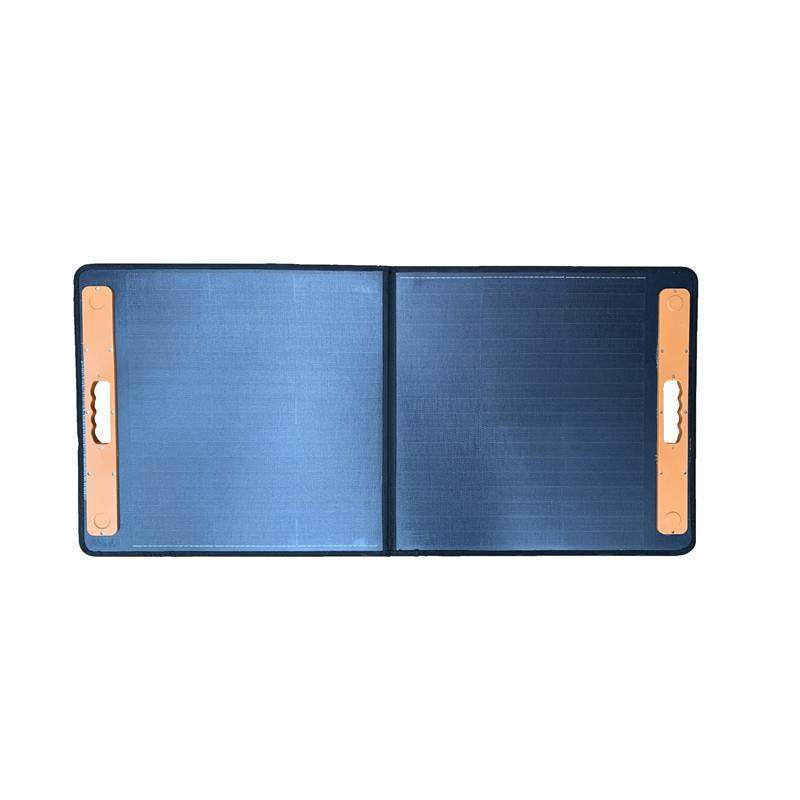 100W光伏便携式折叠包太阳能折叠包5521接口TYPEC接口集成把手