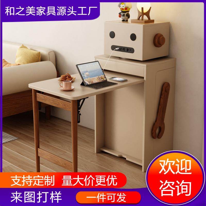 网红家用折叠餐桌餐边柜一体省空间饭桌小户型伸缩新款实木脚桌子,电子/电工,接线端子,淘宝优惠券,粉丝福利购,淘宝优惠卷