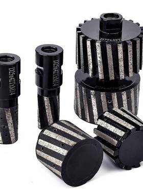 金刚石鼓轮柱形水磨片磨轮石材抛光片弧形异形线条立式打磨机