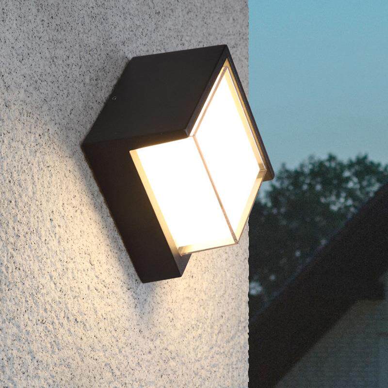 led户外壁灯方形室外现代简约花园庭院阳台过道节能超亮