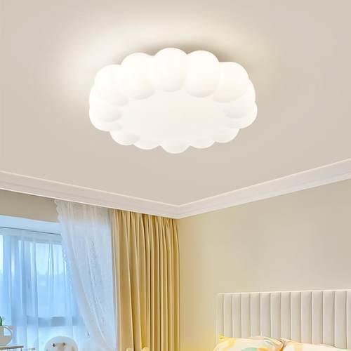 奶油风吸顶灯led卧室灯房间2024新款现代简约创意北欧儿童房灯具