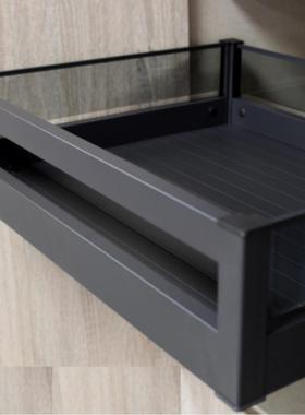 铝合金玻璃多层式组合抽屉拉篮多功能收纳工具篮薄抽屉自由搭配