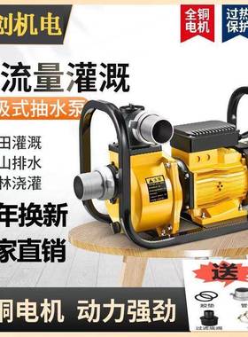 农用灌溉抽水泵家用全自动自吸水泵高压用电220V380V大吸力自吸泵