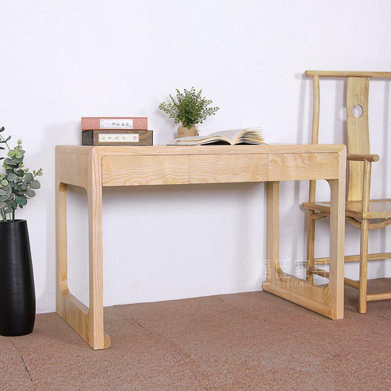 白茶桌椅组合中式简约现代几案茶台茶台实木禅意茶功夫木蜡